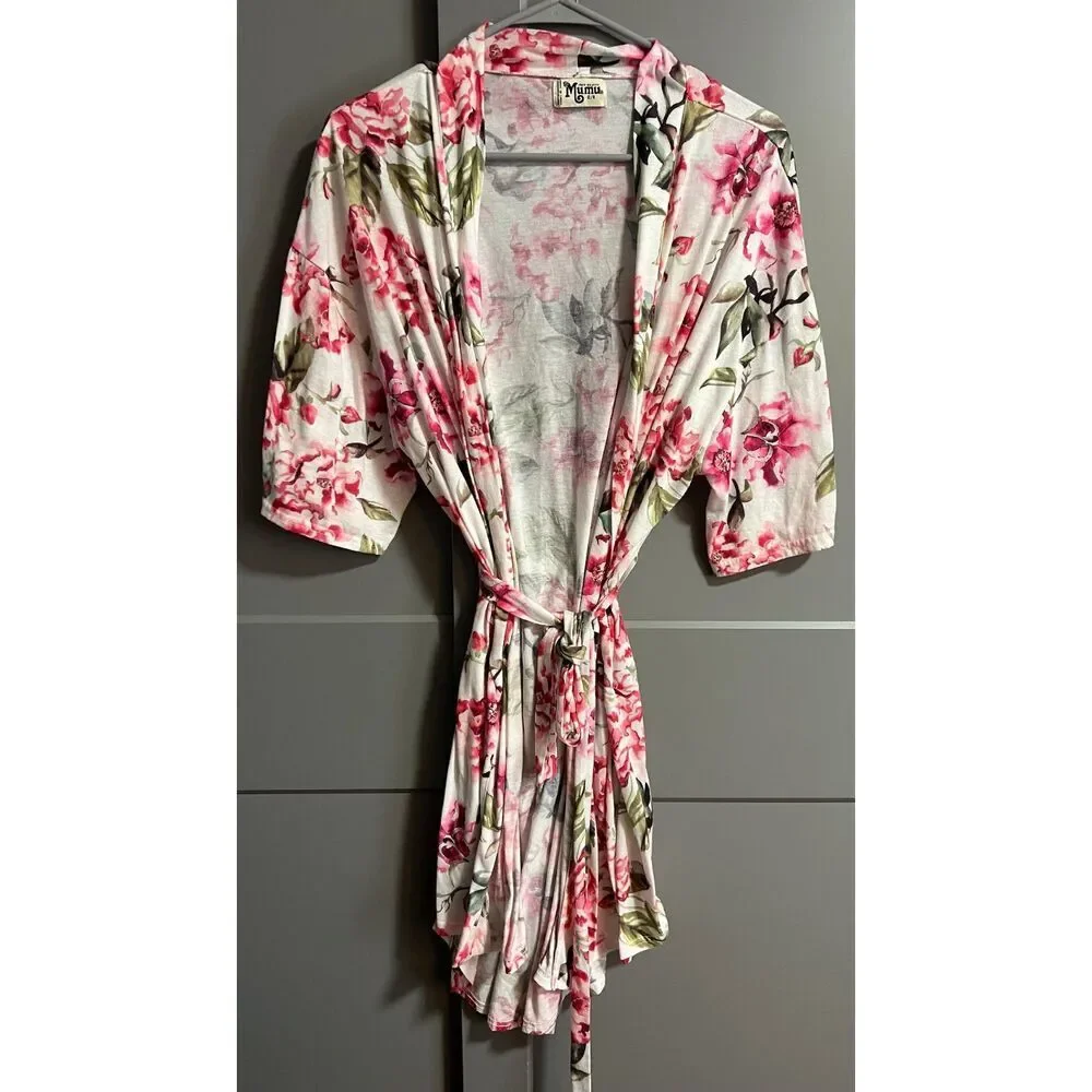 Show Me Your MuMu Womens Floral Print Robe One Size